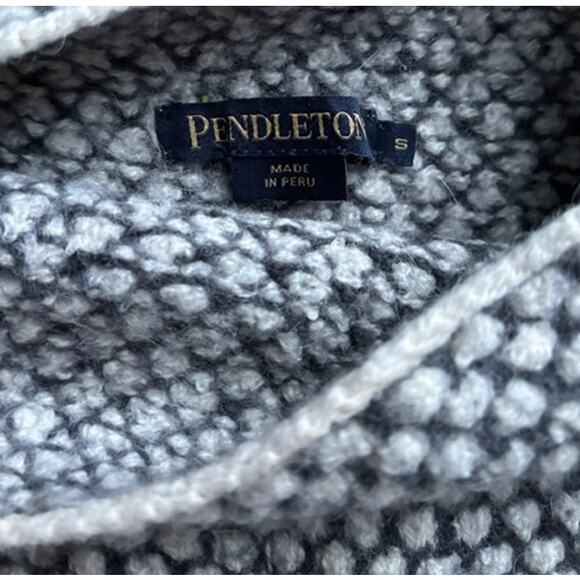 Pendleton Women's Textured Funnel Neck Wool Pullover Sweater Size S - Picture 3 of 4